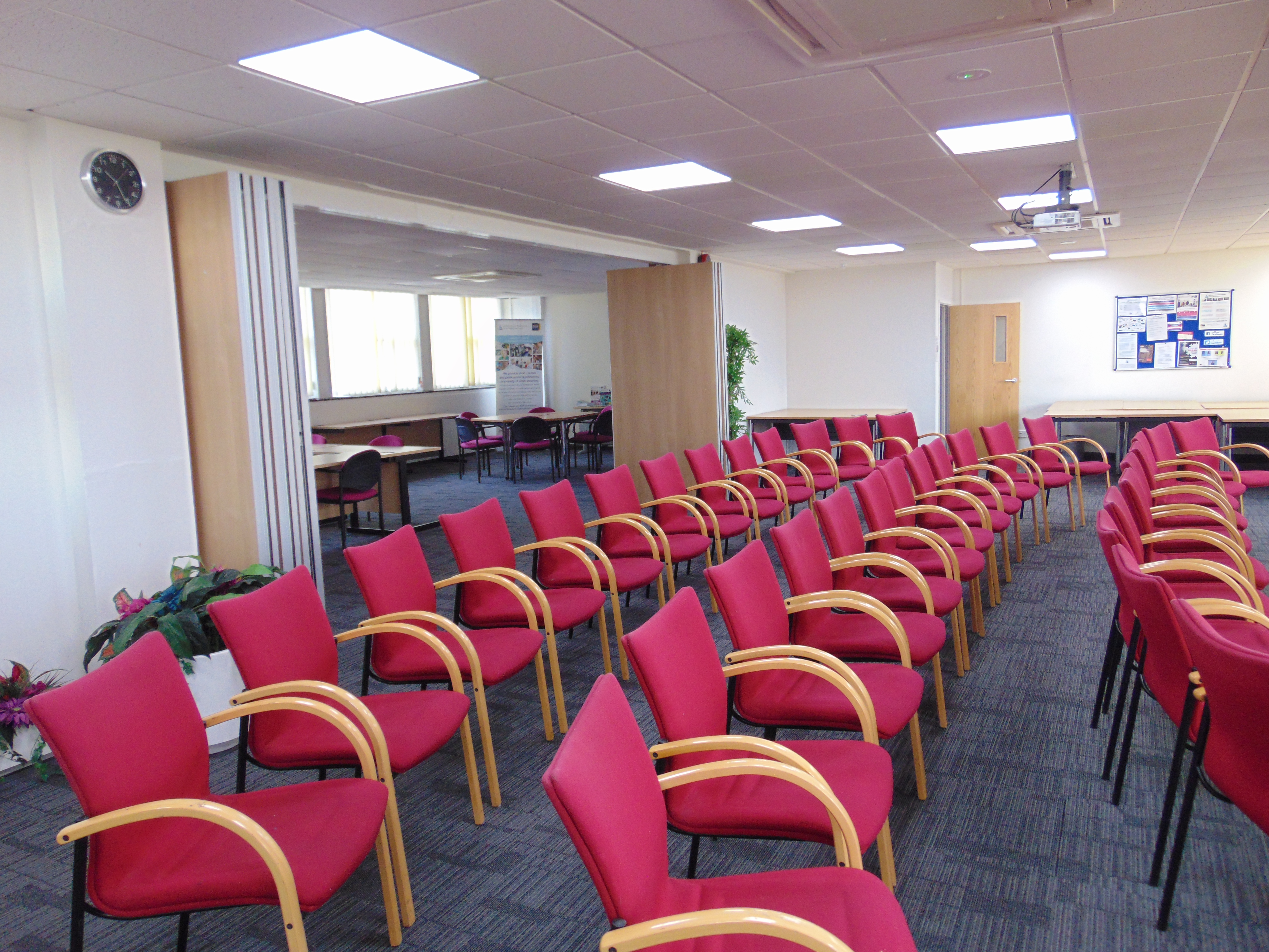 Image of a room laid with chairs